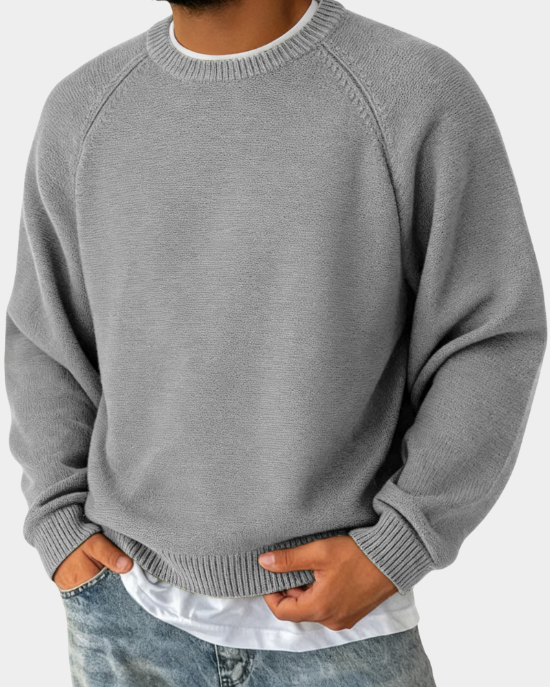 Evander | Einfacher Rundhalsausschnitt Pullover