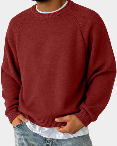 Evander | Einfacher Rundhalsausschnitt Pullover