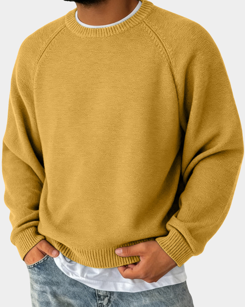 Evander | Einfacher Rundhalsausschnitt Pullover