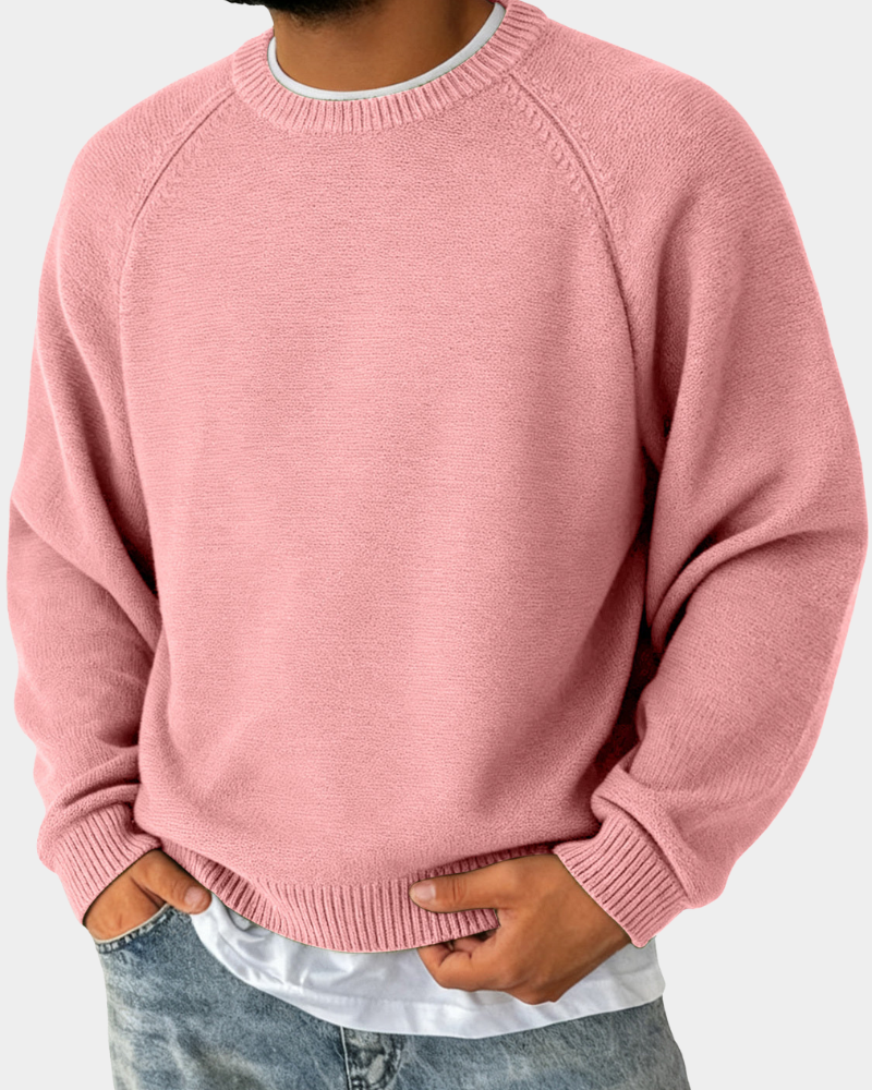 Evander | Einfacher Rundhalsausschnitt Pullover