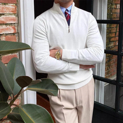 Jevin | Klassischer Quarter-Zip Pullover